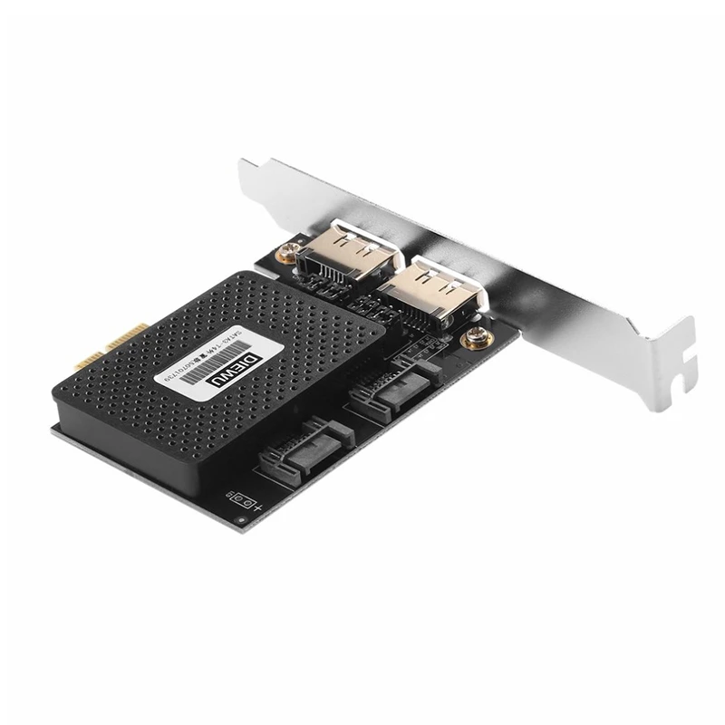 PCI Express PCI-E 1X к 2 ESATA + SATA3 Расширительная карта для ASMedia поддерживает горячую замену