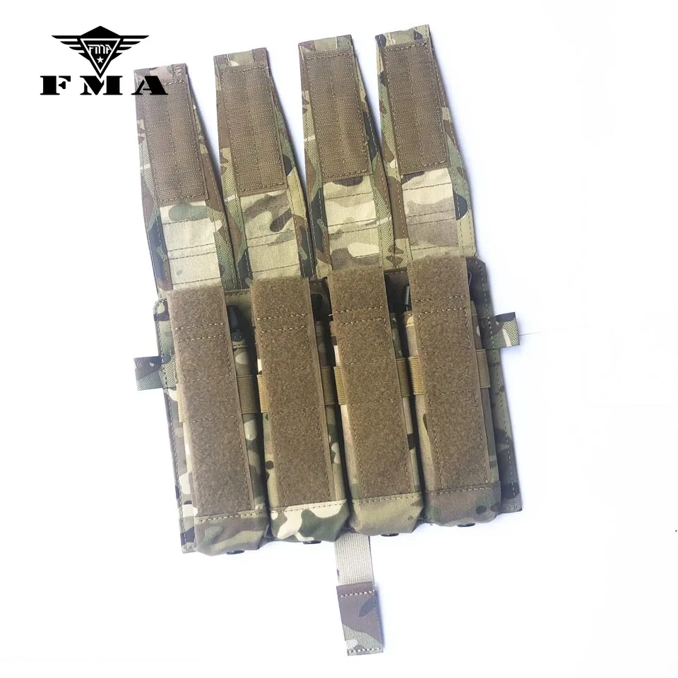 FMA Тактический MP7 четырехъядерный Журнал Сумка Molle Мультикам для тактического AVS
