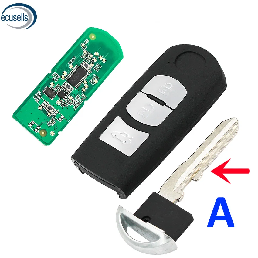 Запасной смарт-дистанционный ключ-брелок от машины 433 МГц с чипом 49 подходит для