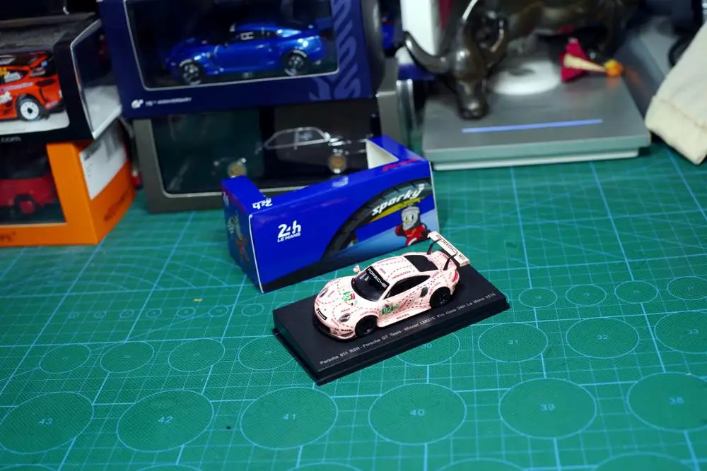 1/64 Model Car For Le Mans Gt Porsche 911 Pink Color | Игрушки и хобби