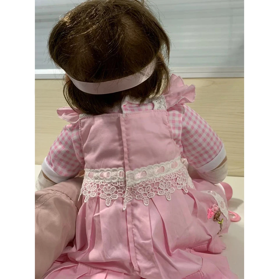 Реалистичная кукла реборн младенец мягкая на ощупь виниловая для детей детская