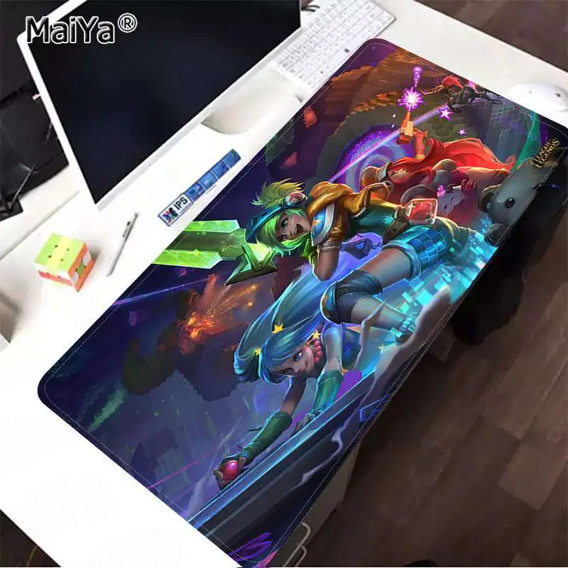 Maiya моя любимая аркадная игра Ezreal League of legends резиновый компьютерный игровой коврик для мыши большой коврик для мыши клавиатуры коврик