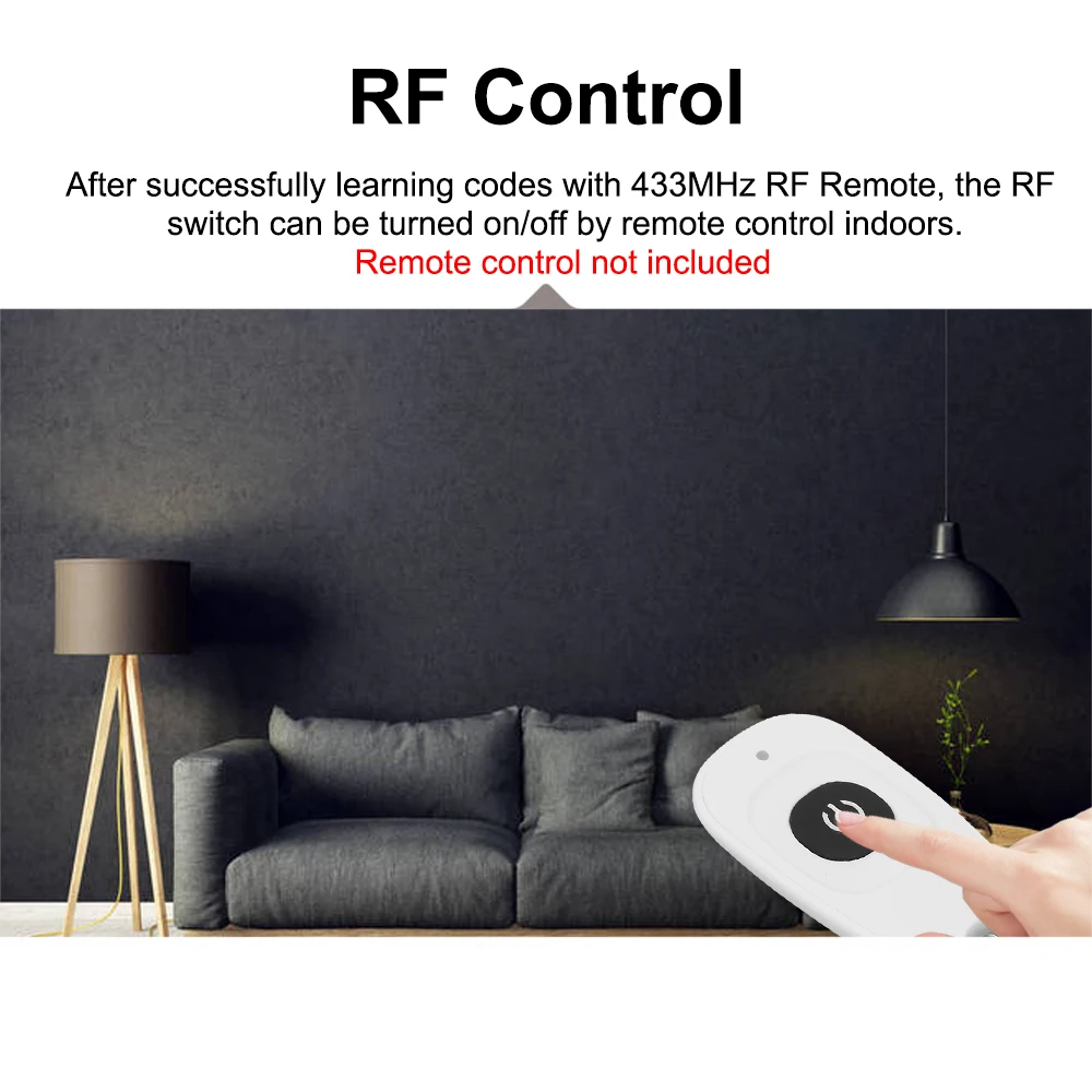 

RF Wi-Fi RF 433 , Alexa Google Home 10A/2200