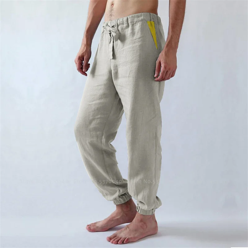 Мужские повседневные брюки с широкими штанинами Прямые мужской средневековый