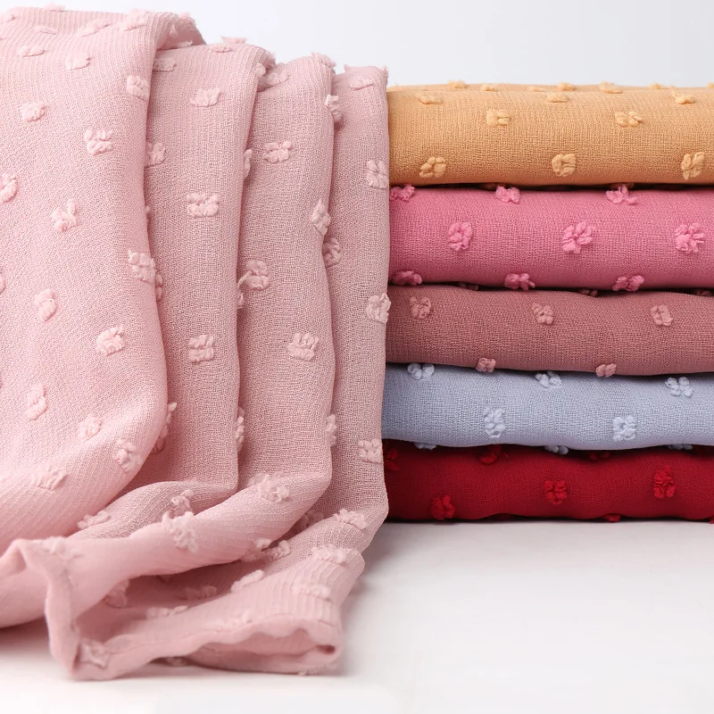 

Chiffon With Dot Scarf Premium Plain High Quality Elegant Soft Hijab Shawl Wrap