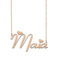 maia name necklace custom name necklace for women girls best friends birthday wedding christmas mother days gift