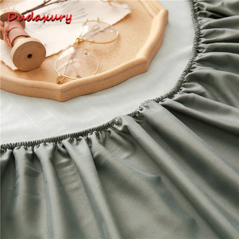 Моющаяся наматрасник Dudaxury водонепроницаемое постельное белье модная однотонная