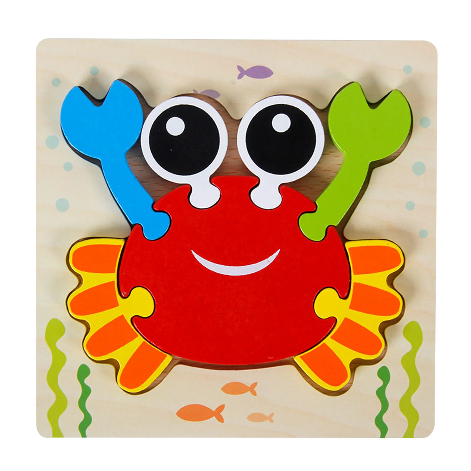 

Wooden Puzzles Colorful Cartoon Jigsaw For Hand-Eye Coordination Development Kids Children Early Education