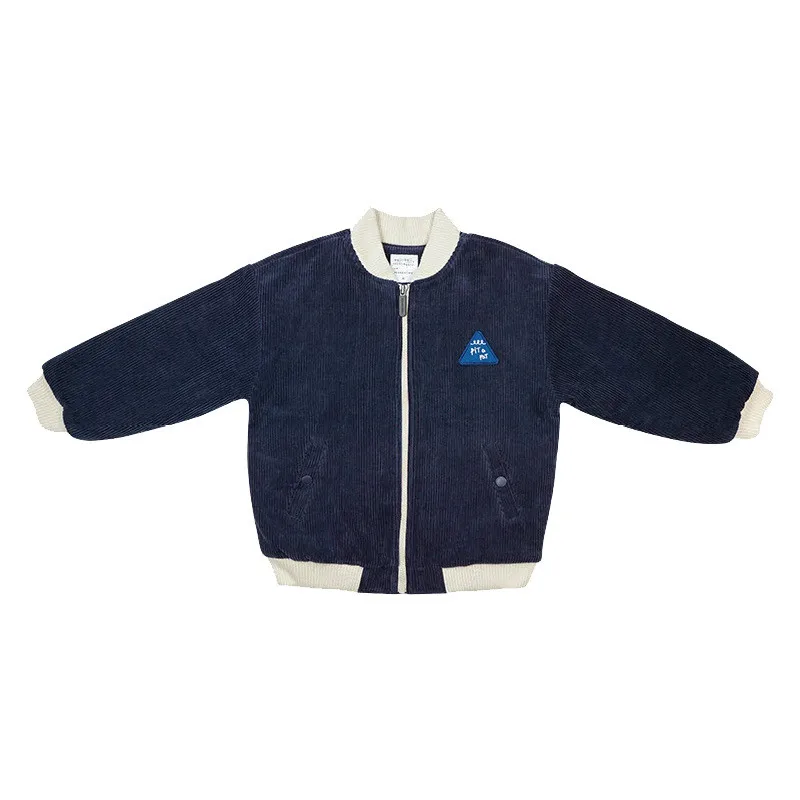 

Pre-sale 2020 Korean PS Winter Corduroy Cotton Jacket Cartoon Embroidery Mid-length Cotton Casual Baseball Uniform