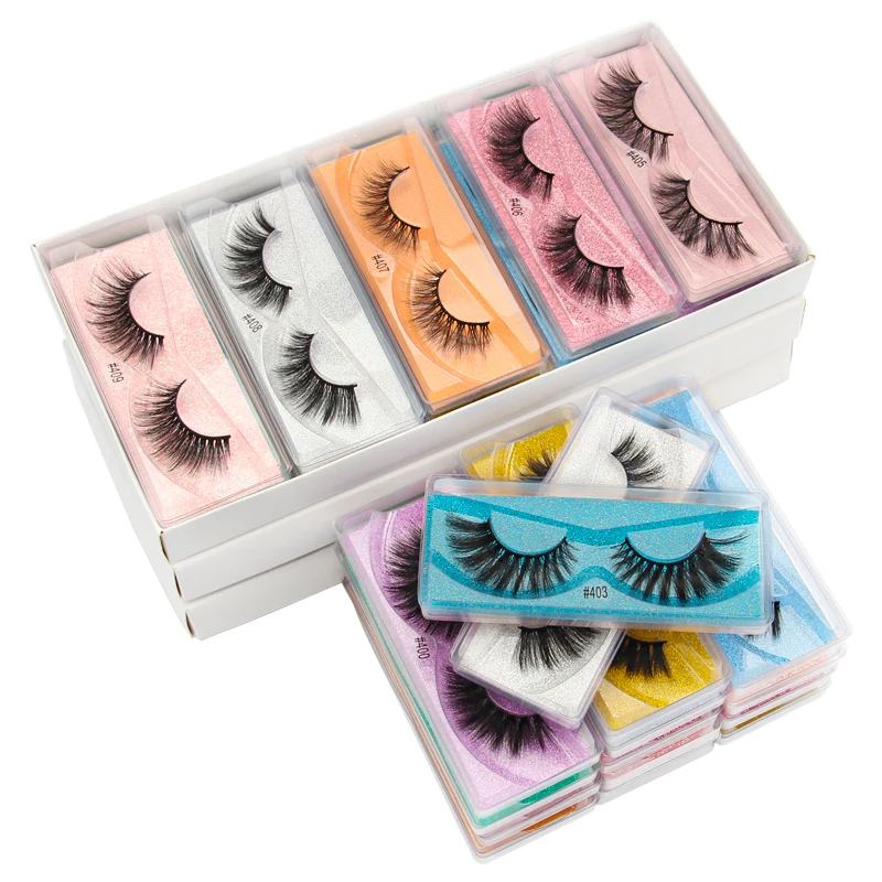 

SHIDISHANGPIN Faux Cils Wholesale 3D Mink Lashes Bulk Natural Long Wispy Fluffy Handmade Flase Eyelashes Makeup Extension Lashes