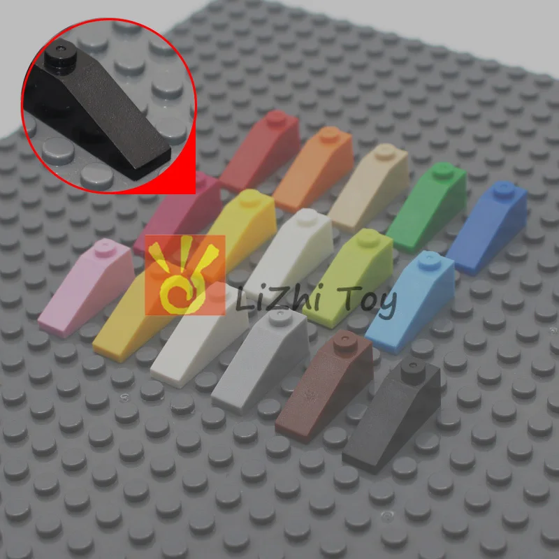 MOC склон кирпич 1*3 4286 DIY просвечивающие блочные кирпичи совместимые с сборными