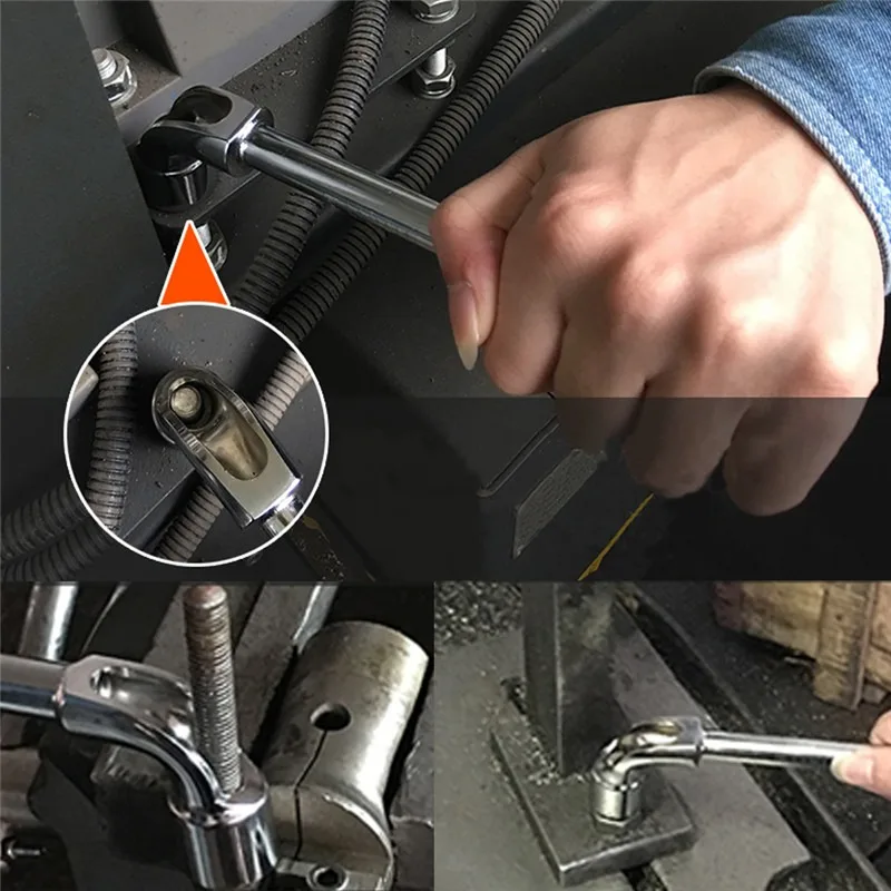

Wrench High Carbon Steel L Type Pipe Perforation Outer Hexagon Sleeves Wrench Elbow Double 8mm/9mm/10mm/11mm/12mm