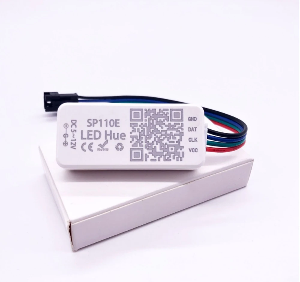 SP110E Bluetooth музыка Wifi RGB Светодиодные полосы контроллер для WS2812B WS2811 SK6812 UCS1903 LPD6803 WS2801 Светодиодные полосы светильник DC5-24V - Цвет: SP110E