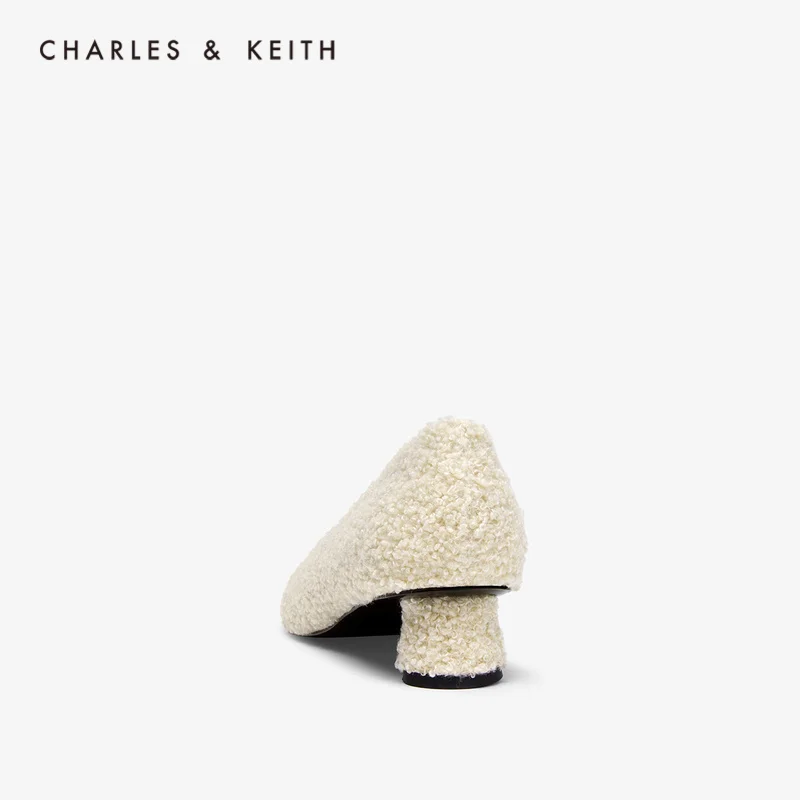 CHARLES＆KEITH Новинка 2020 CK1-61720031Женские Туфли дерби на низком каблуке Плюшевый верх