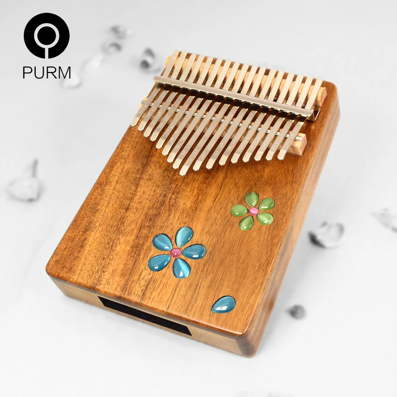 PURM Kalimba Thumb фортепиано 17 клавиш с деревом красного дерева портативное пальцевое