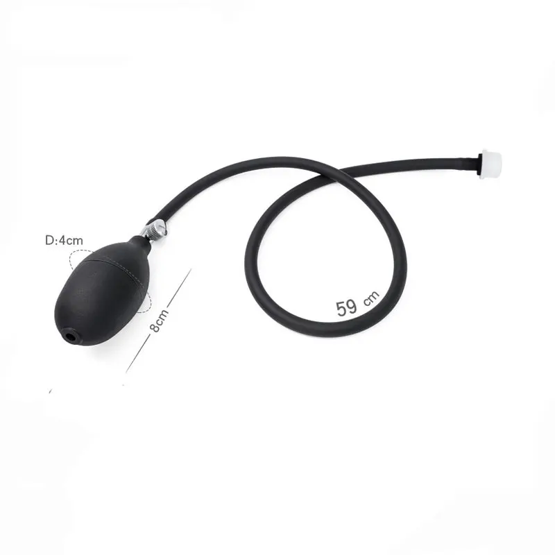 Надувная огромная Анальная пробка со встроенным стальным шариком Женский