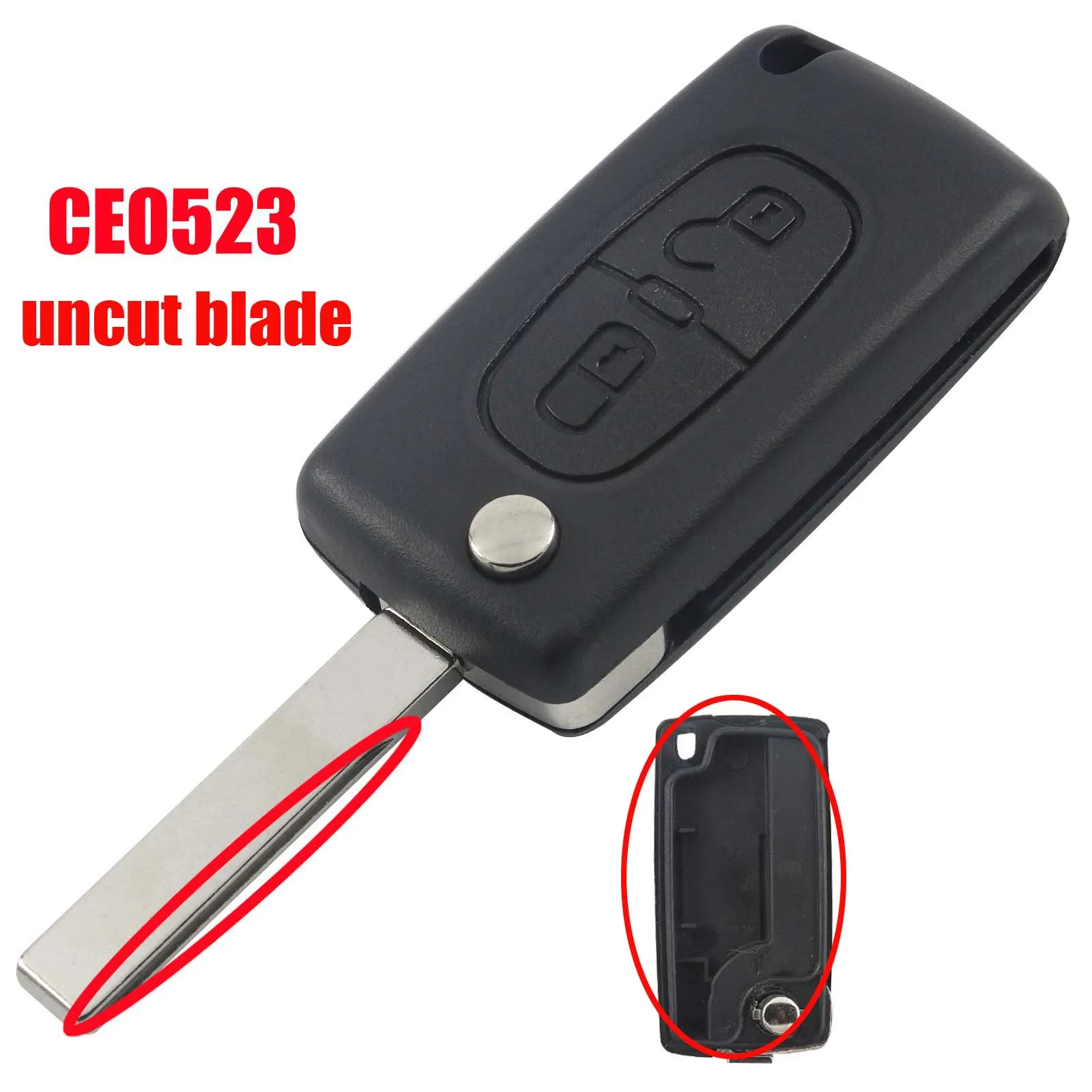 Jingyuqin ключи чехол в виде ракушки для peugeot 307 407 308 607 для Citroen C2 C3 C4 C5 C6 C8 XSARA пика CE523 HU83 CE536 VA2