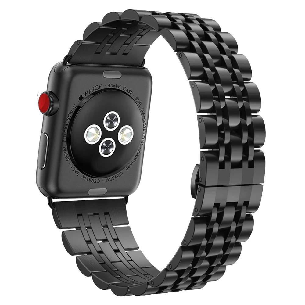 

Watchbands for Apple Watch Series 5 Band 44mm Stainless Steel Metal Link Bracelet Wrist Strap for Iwatch 5 40mm Bands Correa