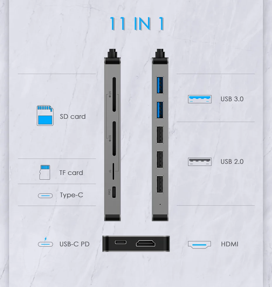 Lention usb-хаб для мульти USB 3,0 HDMI адаптер док-станция для MacBook Pro 13,3 аксессуары USB-C type C 3,1 сплиттер 11 портов USB C концентратор