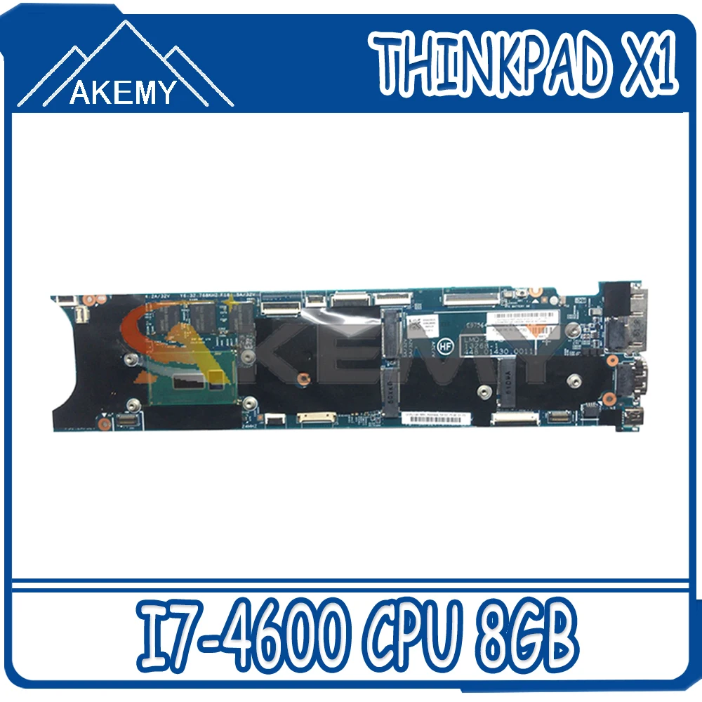 

Akemy For Original Laptop Lenovo ThinkPad X1 CARBON TYPE 20A7 20A8 Motherboard Mainboard I7 i7-4600 CPU 8GB With Fan FRU 00UP985