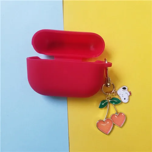 Милый силиконовый чехол с подвеской для Apple Airpods Pro Чехол Аксессуары для наушников Bluetooth защитный чехол