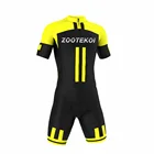 Мужской костюм для триатлона Zootekoi, велосипедный комплект униформы для горного велосипеда, Джерси с коротким рукавом, гелевые колготки 9d, Мужская одежда, лето 2021