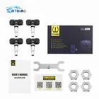 Bluetooth 5,0 система контроля давления в шинах автомобиля шины Давление монитор Системы с 4 датчики для iOS Android мобильный телефон APP контроль сигнала тревоги