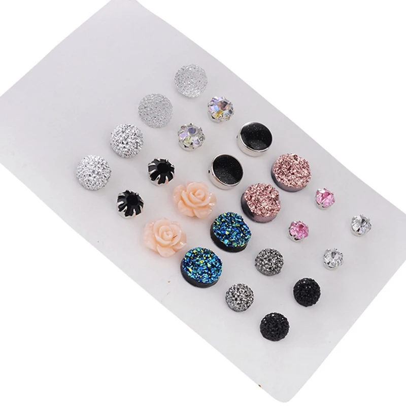 Оптовая продажа 12 пар носочков на Ассорти кристаллы Агат камень смола камни