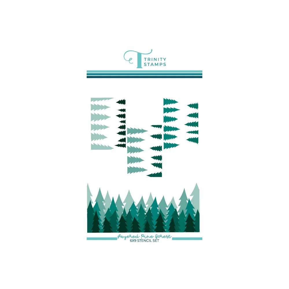 

2021 Arrival New Layered Pine Forest Craft Metal Cutting Stencil Diary Scrapbooking Easter Engraving Making Stencil Decorations