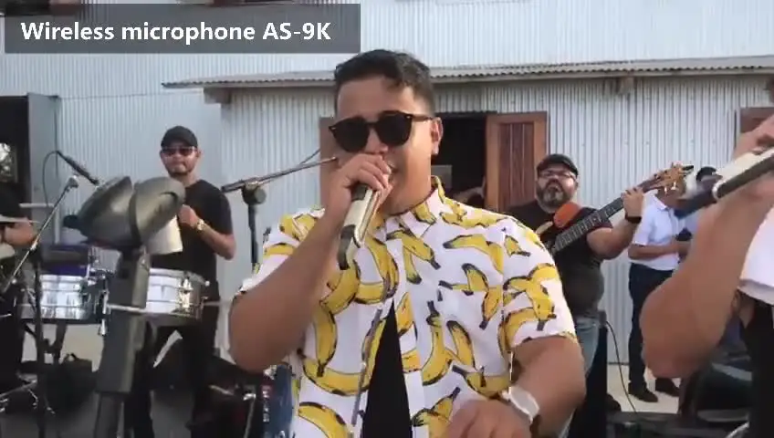 저렴한 Sinbosen AS-9K 2 Beltpack 송신기 핸즈프리 무선 타이 클립 Lavalier 마이크