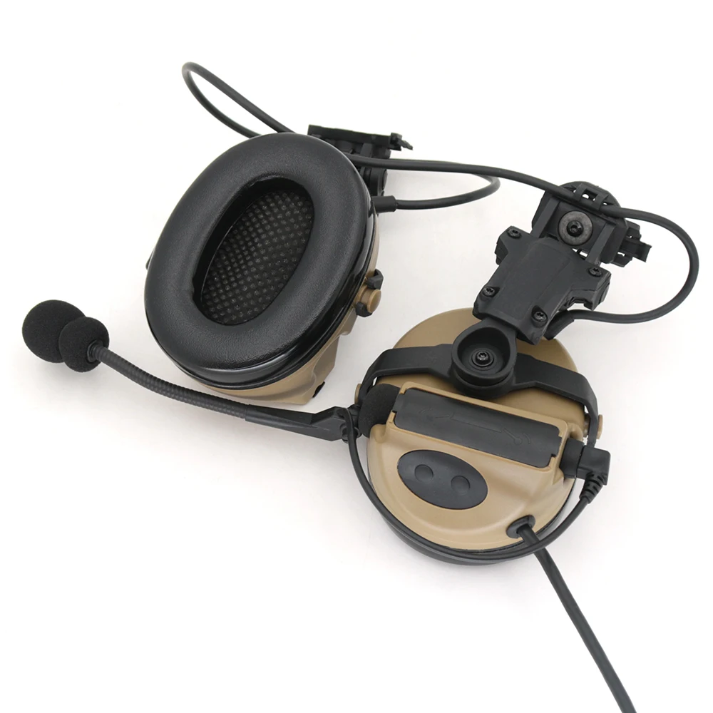 Защитные наушники COMTAC II шлем с дуговым креплением тактическая гарнитура