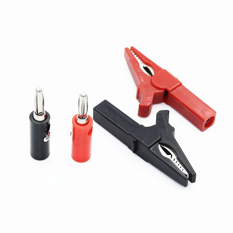 

2PCS Battery Test Clip 55MM HV Alligator Clip For Banana Plug 4mm Multimeter Pen Cable Probes Crocodile Clip Battery Car Auto