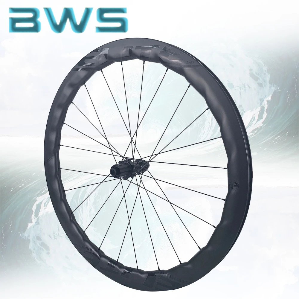 ELITEWHEELS BWS Road Disc Carbon Wheels Center Lock/6 Bolt Lock Hub 24/24 Hole New Arrivals 50mm Depth Wheelset For Cyclocross | Спорт и