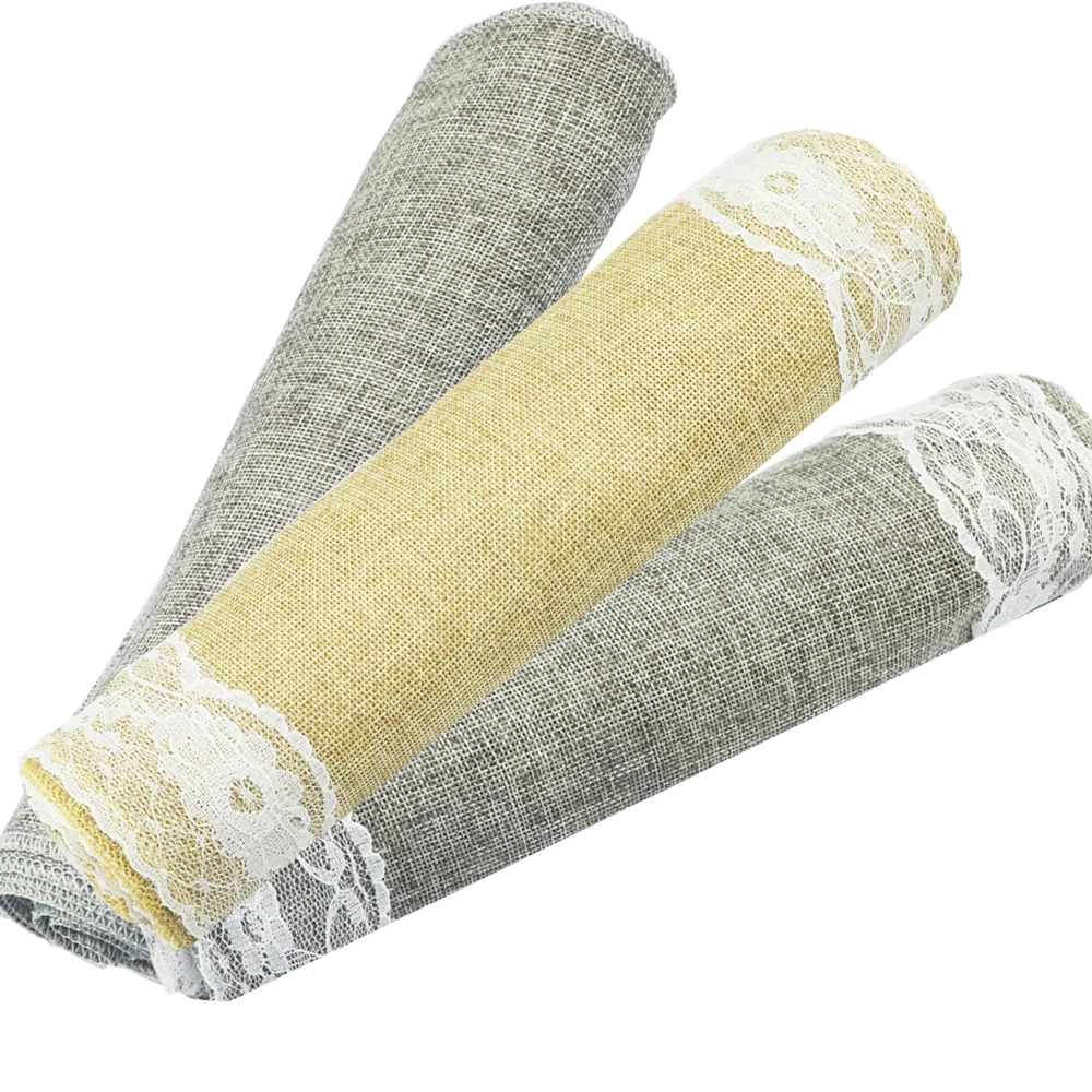 Кружевные скатерти из натурального имитации льна свадебное украшение для стола