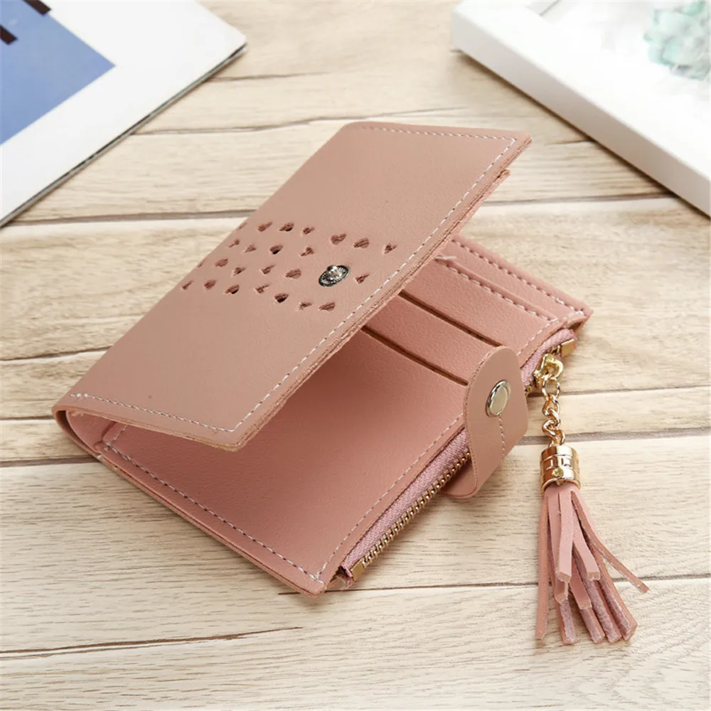 Модные лазерные держатели для карт Женский кошелек кредитных маленький с