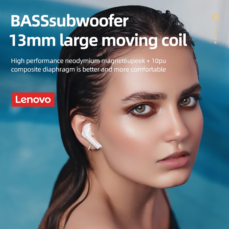 Original Lenovo LP80 TWS Bluetooth Wireless Earphones Sport Waterproof Headsets Low-Latency Gaming Music Touch Control Earbuds
