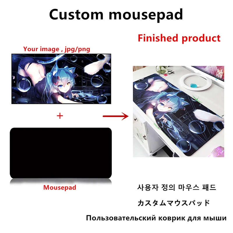 

Custom Large sizes DIY Mouse Pad Mat Anime Gaming Mousepad XXL Game Mouse Carpet Custom Personalized Mouse Pad Gamer Mouse Mat
