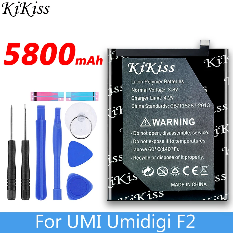 

For UMI Umidigi 5800mAh Battery for UMI Umidigi F2 Phone High Quality Replacement Backup Batteria for UMI Umidigi F 2 UmidigiF2