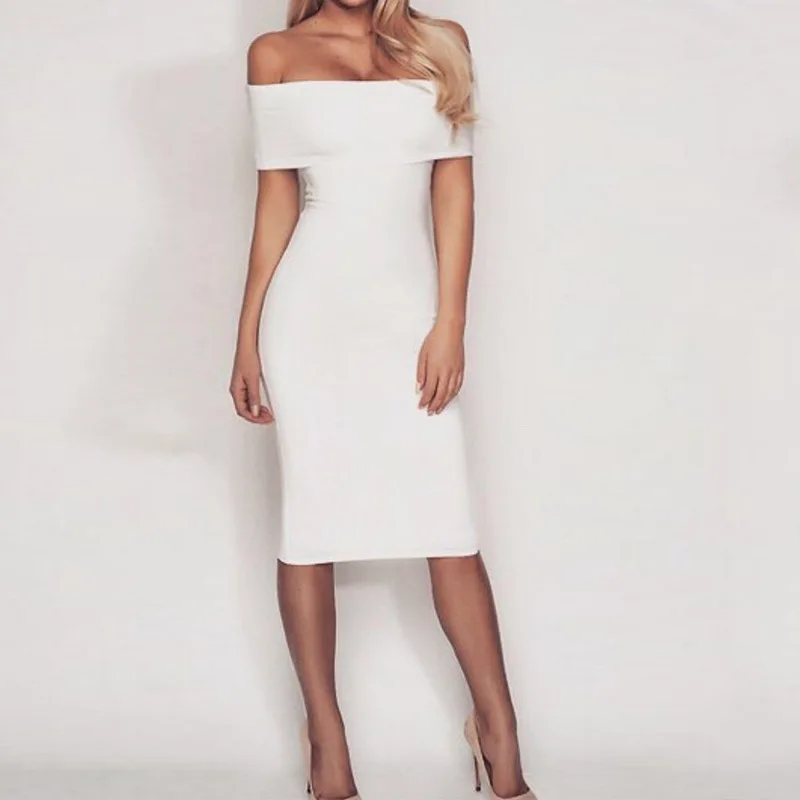 

Sexy Bodycon Bandage Dress Women Evening Party High Split Strapless Backless Elegant Off Shoulder Celebrity Runway Club Dresses