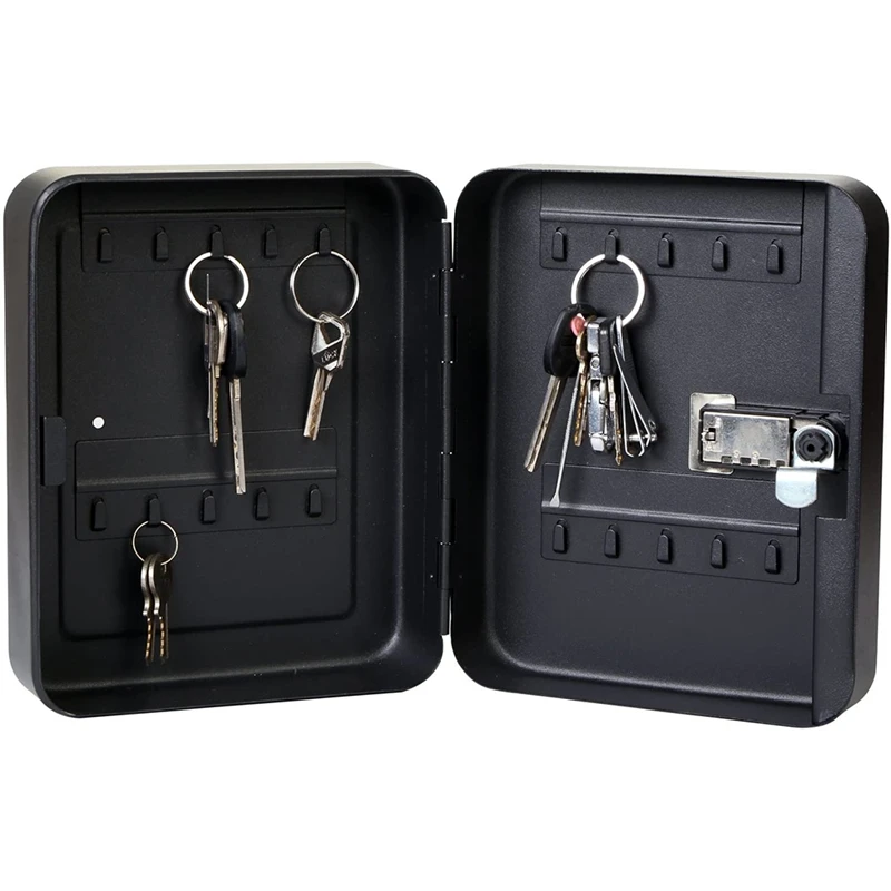 

20-Digit Password Key Box with 20 Key Label Wall-Mounted Safe Hotel Property Dormitory Key Management Box Wall-Mounted