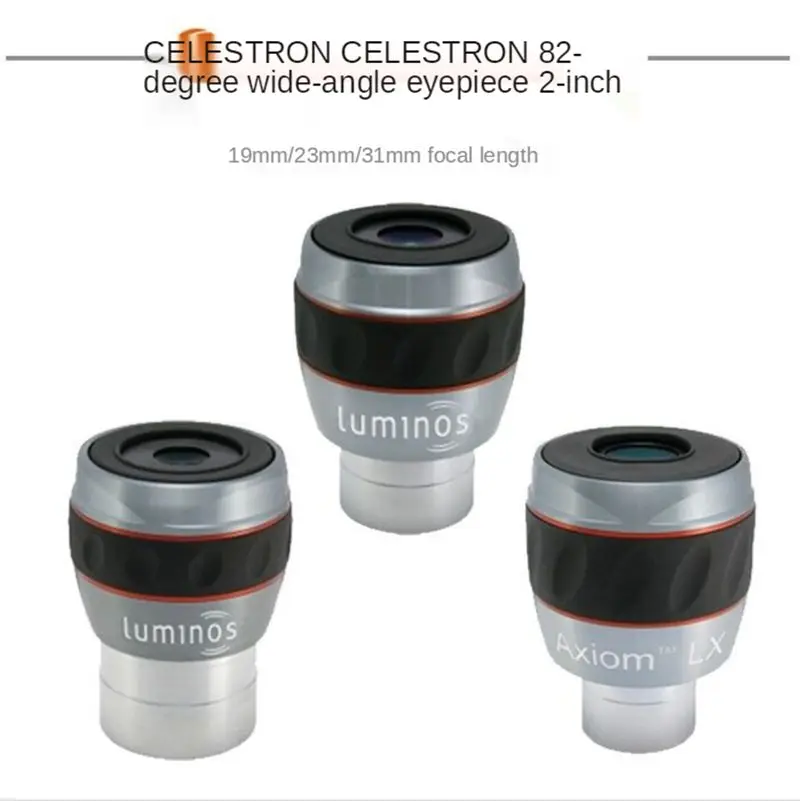 

Celestron Luminos 82 Wide Angle 2 Inches 19mm 23mm Eyepiece Large-field Astronomical Telescope Accessories 93433