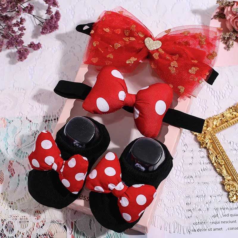 

3 шт./комплект, детские кружевные короткие носки с бантом