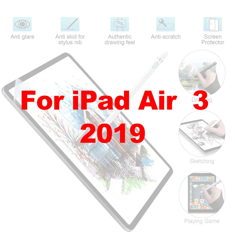 For iPad Air 3 Бумажная Защитная пленка для экрана для iPad 9,7 Pro 11 12,9 10,5 дюймов Air 3 Mini 5 4 Mini5 матовая пленка с антибликовым покрытием, Новинка - Цвет: For iPad Air 3