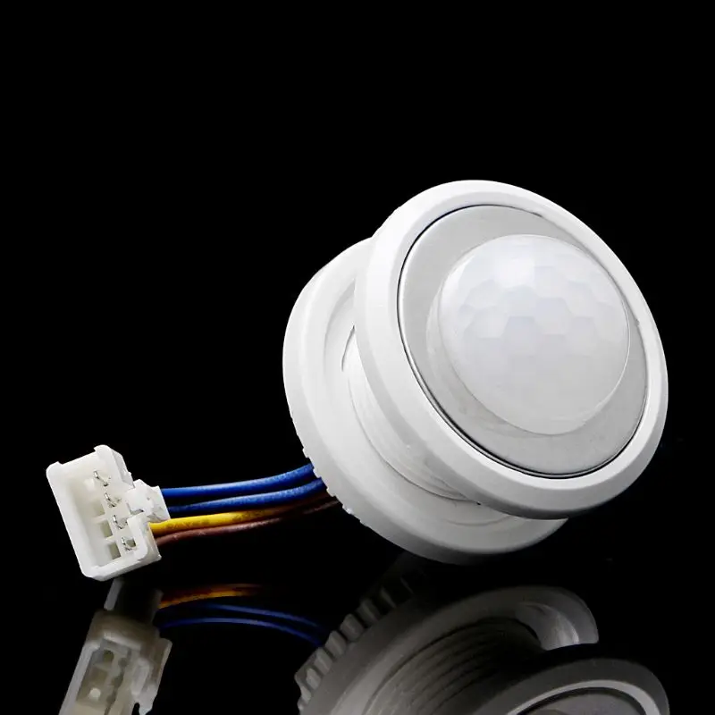 

40mm LED PIR Detector Infrared Motion Sensor Switch with Time Delay Adjustable