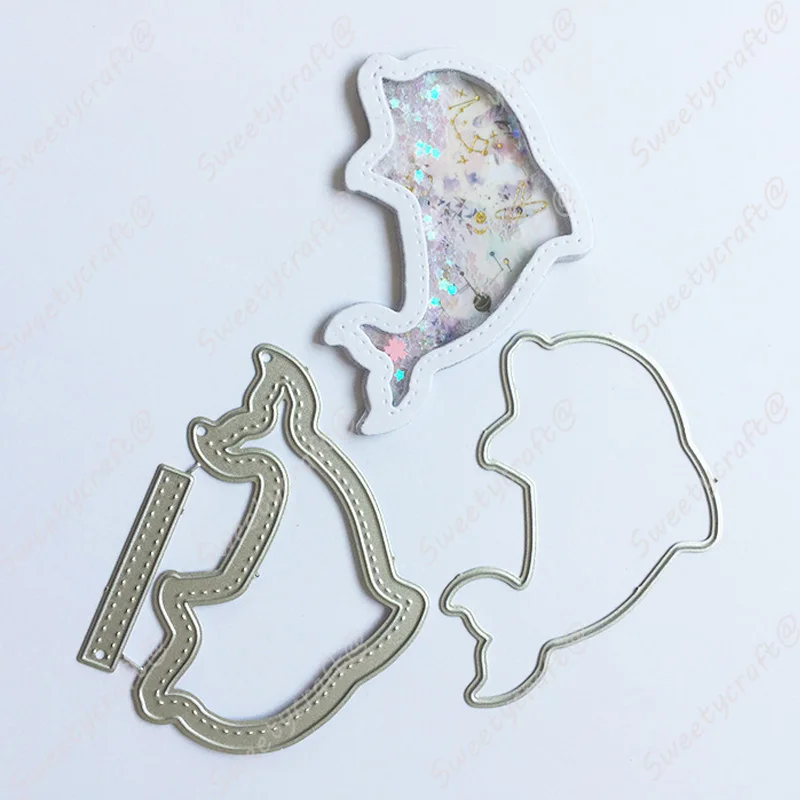 Встряхните металлические резные штампы ярлыки со слоном рамка для скрапбукинга