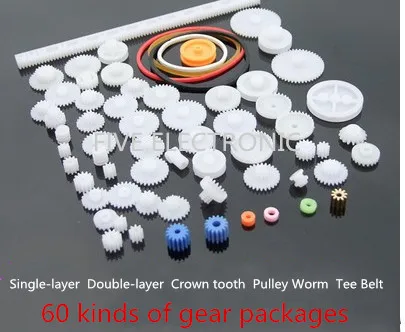 60 видов шестерен в упаковке коробка передач для игрушек/роботов/мотоциклов/DIY