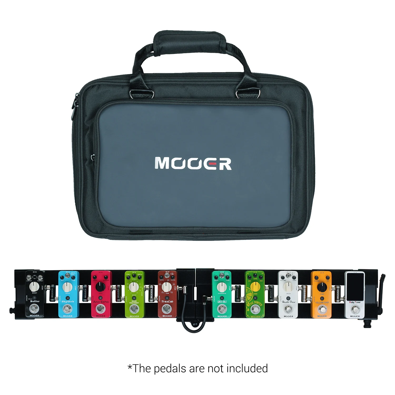 MOOER PB 10 гитарная педаль доска Pedalboard Алюминий сплав 180 ° складной дизайн стеганая