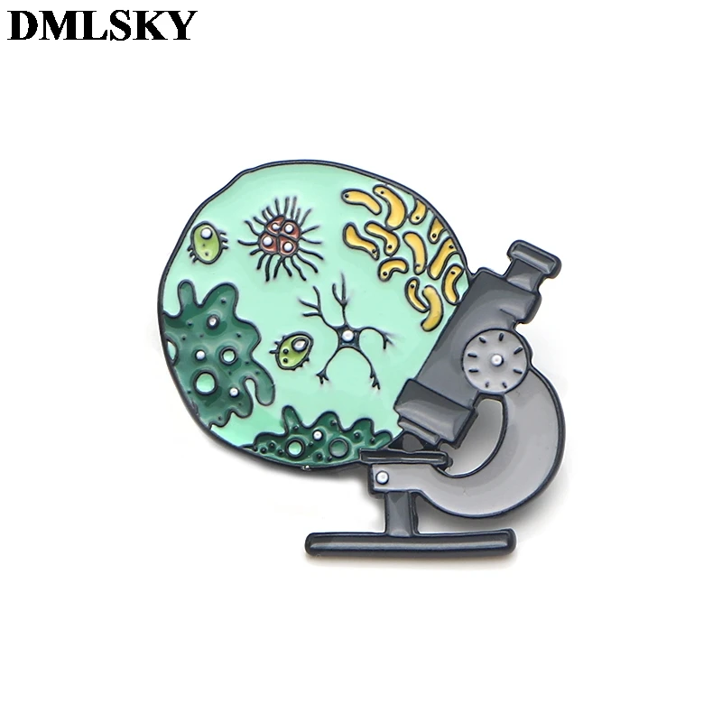 DMLSKY GREYS Anatomy ТВ-шоу металлические булавки броши Доктор Медсестры Брошь микроскоп первой помощи комплект украшений рюкзак значки M3883 - Окраска металла: 4