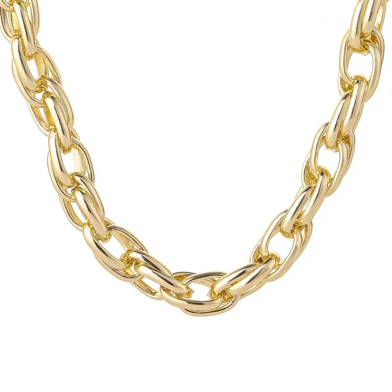 

Necklace hipster simple hip hop short chunky chain necklace choker fashion metal necklaces for women Accessories Fashion Jewelry