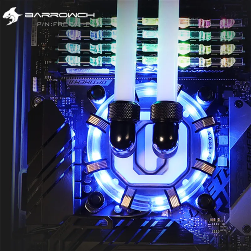 Водяной блок Barrow Aurora для процессора INTEL Socket 1151 (1150 1155 1156) серия Energy ограниченная